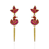 Lotus Wisdom Abundance Swan Warrior Earring