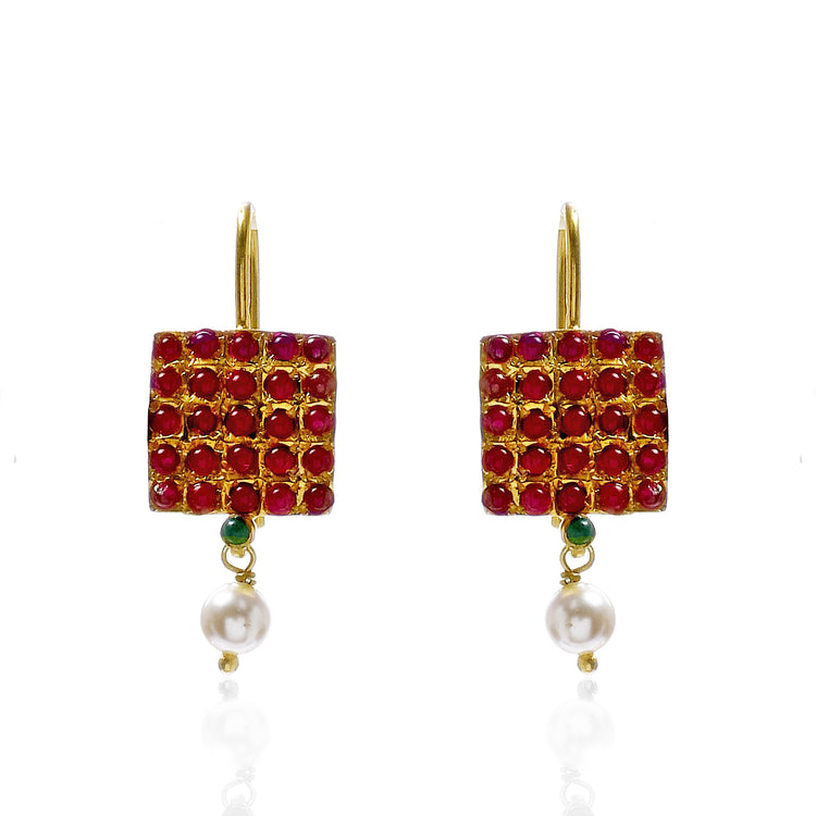 Chettinad Square Earrings