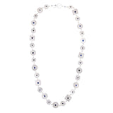 Beaten Coin Modern Kasai Mala Sapphire Necklace