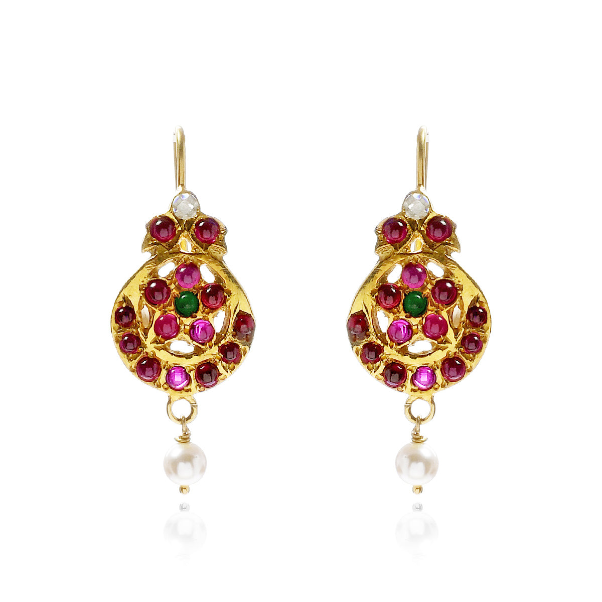 Meenakshi Goddess Hoop Earring