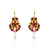 Meenakshi Goddess Hoop Earring