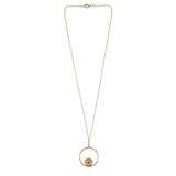Beaten Coin Ruby Necklace In A Circle