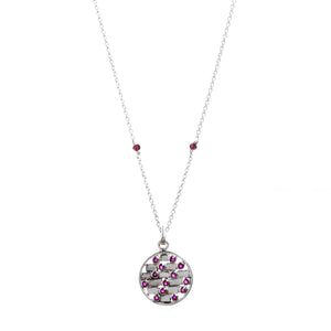 Creation Pendant - Rubies With Garnet Beads