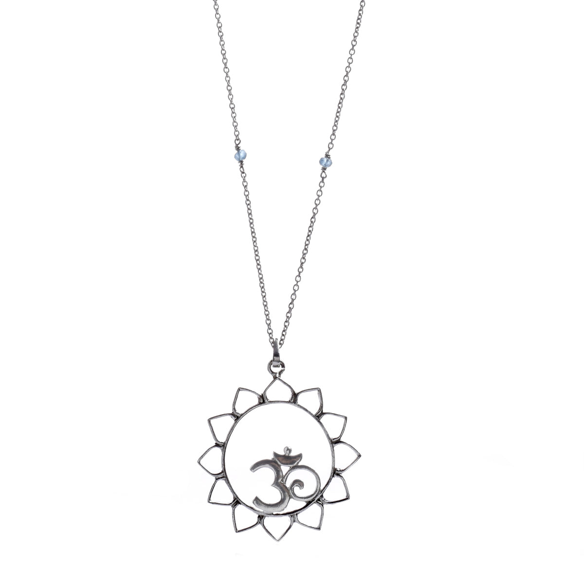 Om Pendant in Lotus Mandala
