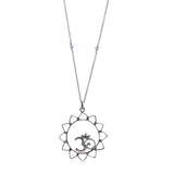 Om Pendant in Lotus Mandala