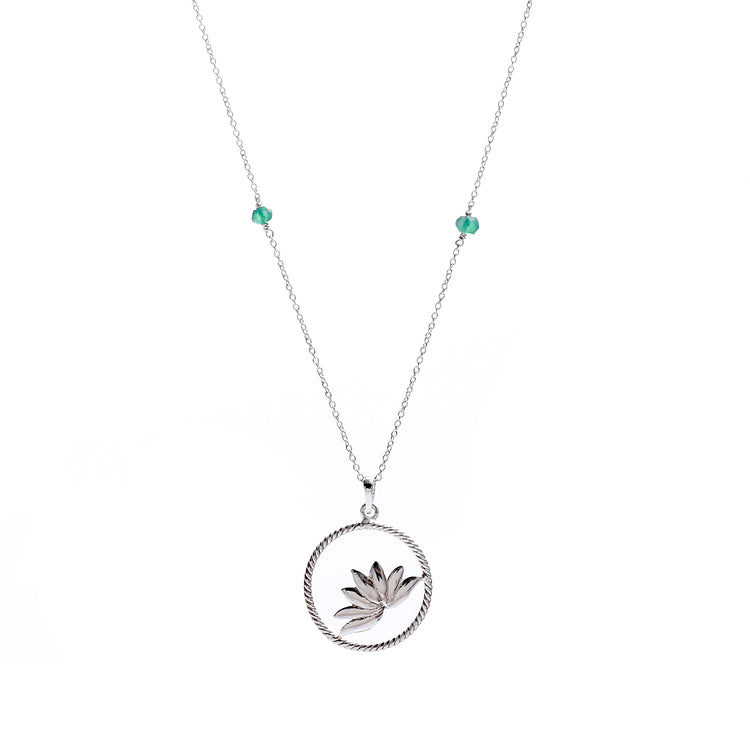 Lotus In A Circle For Abundance