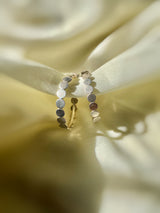 Dot Hoops - Silver
