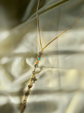 Load image into Gallery viewer, Chandelier Choker Necklace (Labradorite) - Gold Plated
