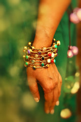 Celestial Brass Bangles - Gold
