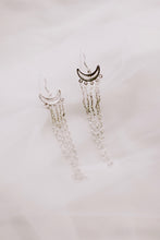 Load image into Gallery viewer, Crescent Filigree Hook Earrings With Rice Pearls
