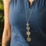 Single Lariat Phases Of The Moon Necklace