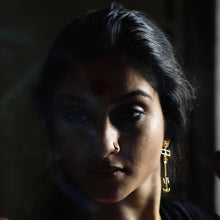 Load image into Gallery viewer, Trishul Nosepin (Gold-Plated)

