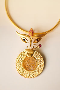 Durga Filigree Circle Choker (Gold-Plated)