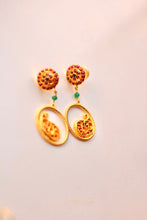 Load image into Gallery viewer, Filigree Temple Earrings (Gold-Plated)
