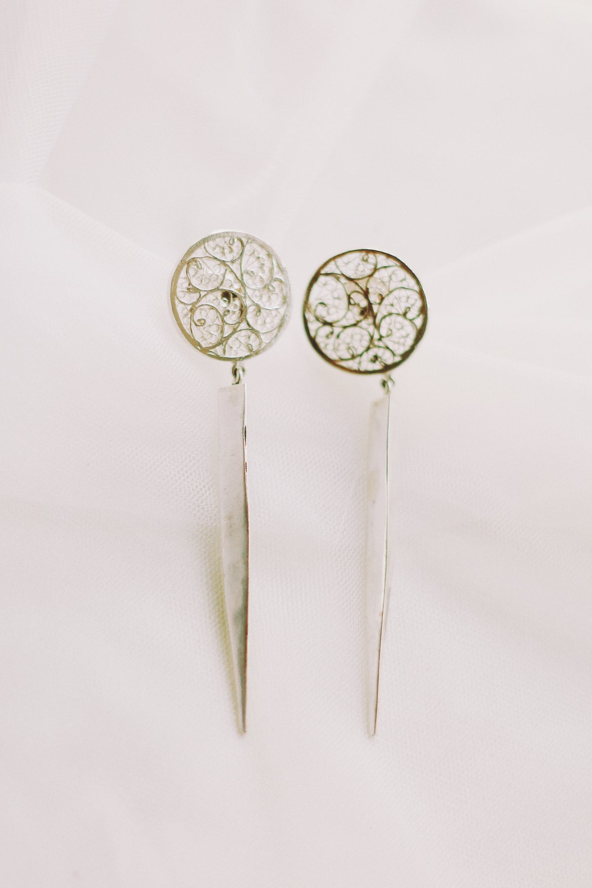 Full Moon Filigree Warrior Earrings
