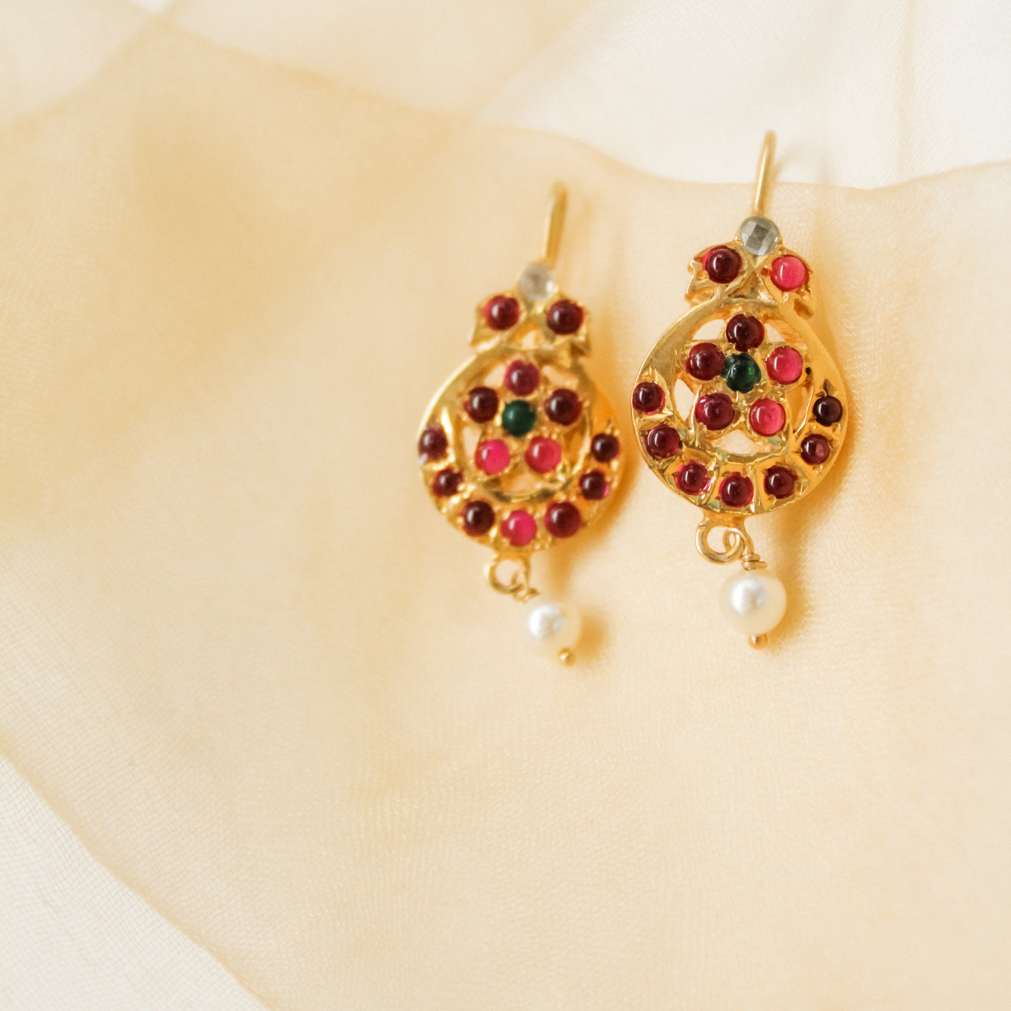 Meenakshi Goddess Hoop Earring