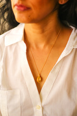 Bija Benih (Seed Pod) Necklace (Gold-Plated)