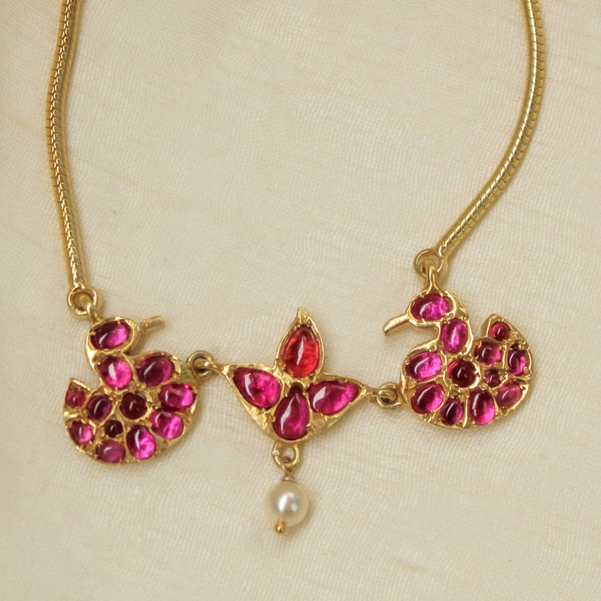 Saraswathi Lotus Choker