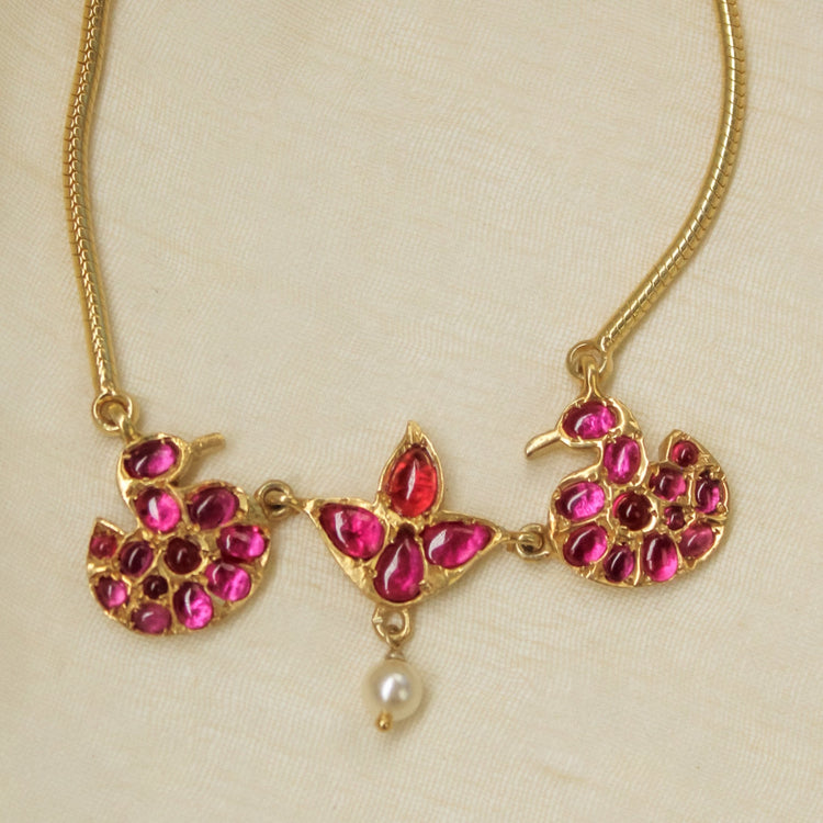 Saraswathi Lotus Choker