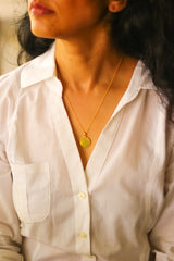 The Circle of Life Necklace -Medium (Gold-Plated)