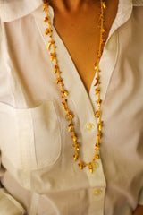 The Harvest Bounties Necklace -Long (Gold-Plated)