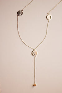 Bulan Chandelier Necklace (Silver)