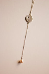 Bulan Chandelier Necklace (Silver)