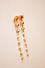 Load image into Gallery viewer, Phases of the Moon Pearl Earrings (Gold-Plated)
