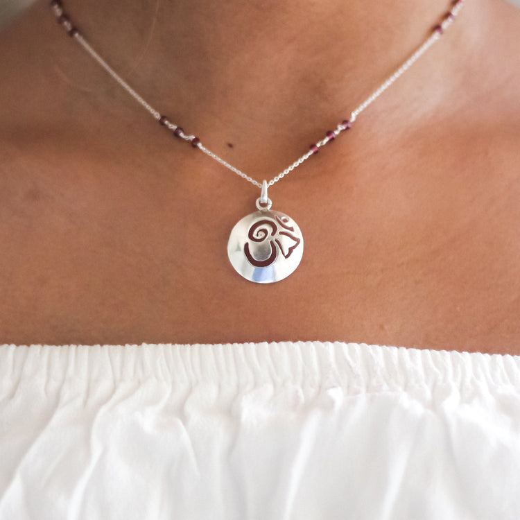 Disc Ganesha Om Pendant