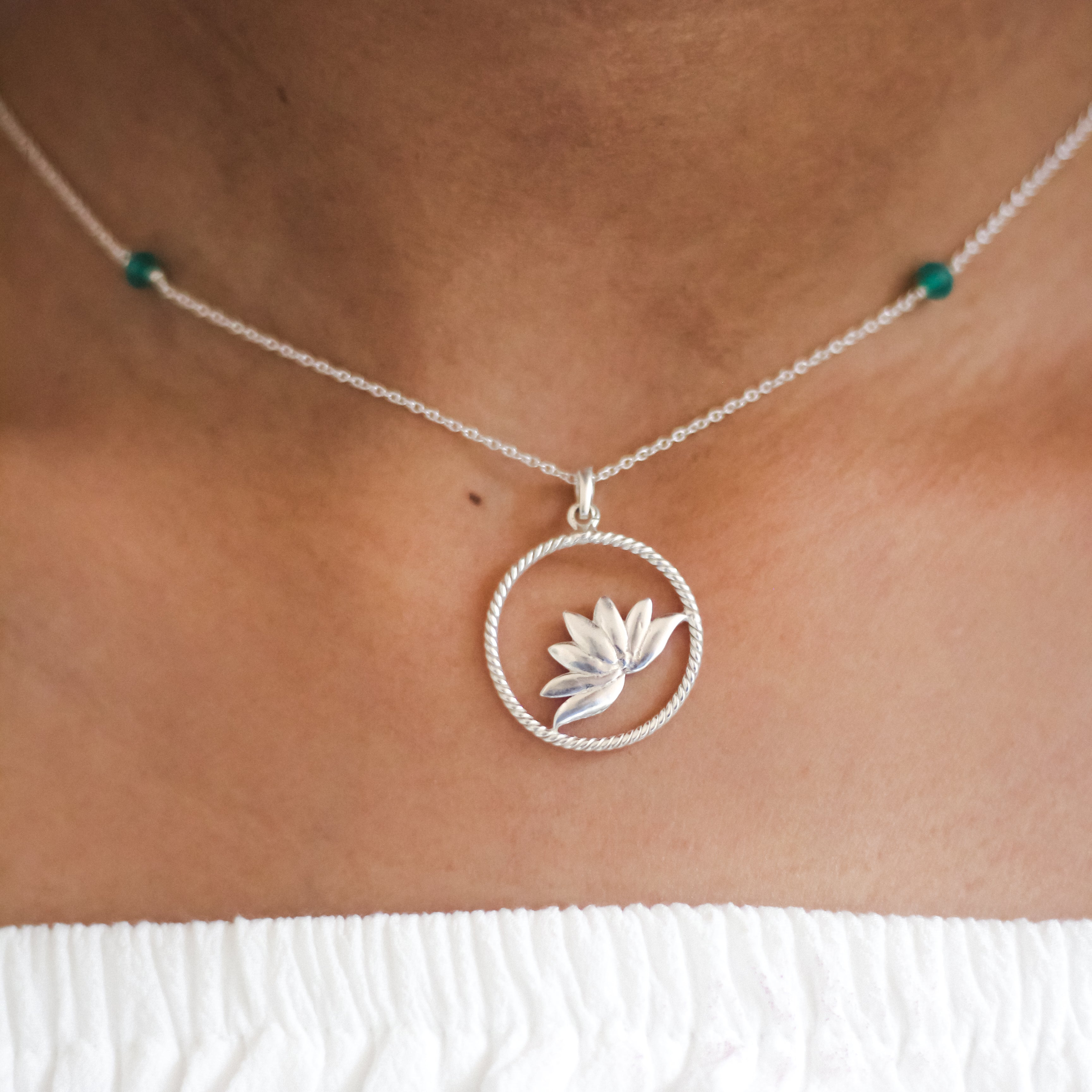 Lotus In A Circle For Abundance