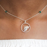 Lotus In A Circle For Abundance
