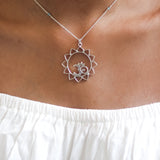 Om Pendant in Lotus Mandala