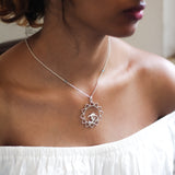 Om Pendant in Lotus Mandala