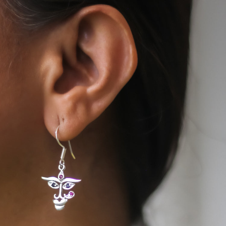 Durga Earrings (Silver)