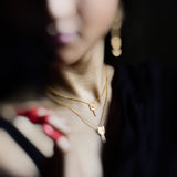 Trident Trishul Power Pendant Necklace (Gold-plated)