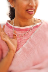 Jasmine Short Garland Necklace (Silver)