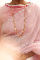 Jasmine Long Garland Necklace (Gold)