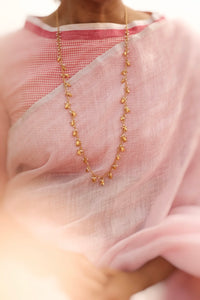 Jasmine Long Garland Necklace (Gold)