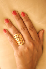 Load image into Gallery viewer, Mesh Ring (Gold-Plated)
