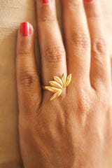 Lotus In Full Bloom Ring (Gold-Plated)