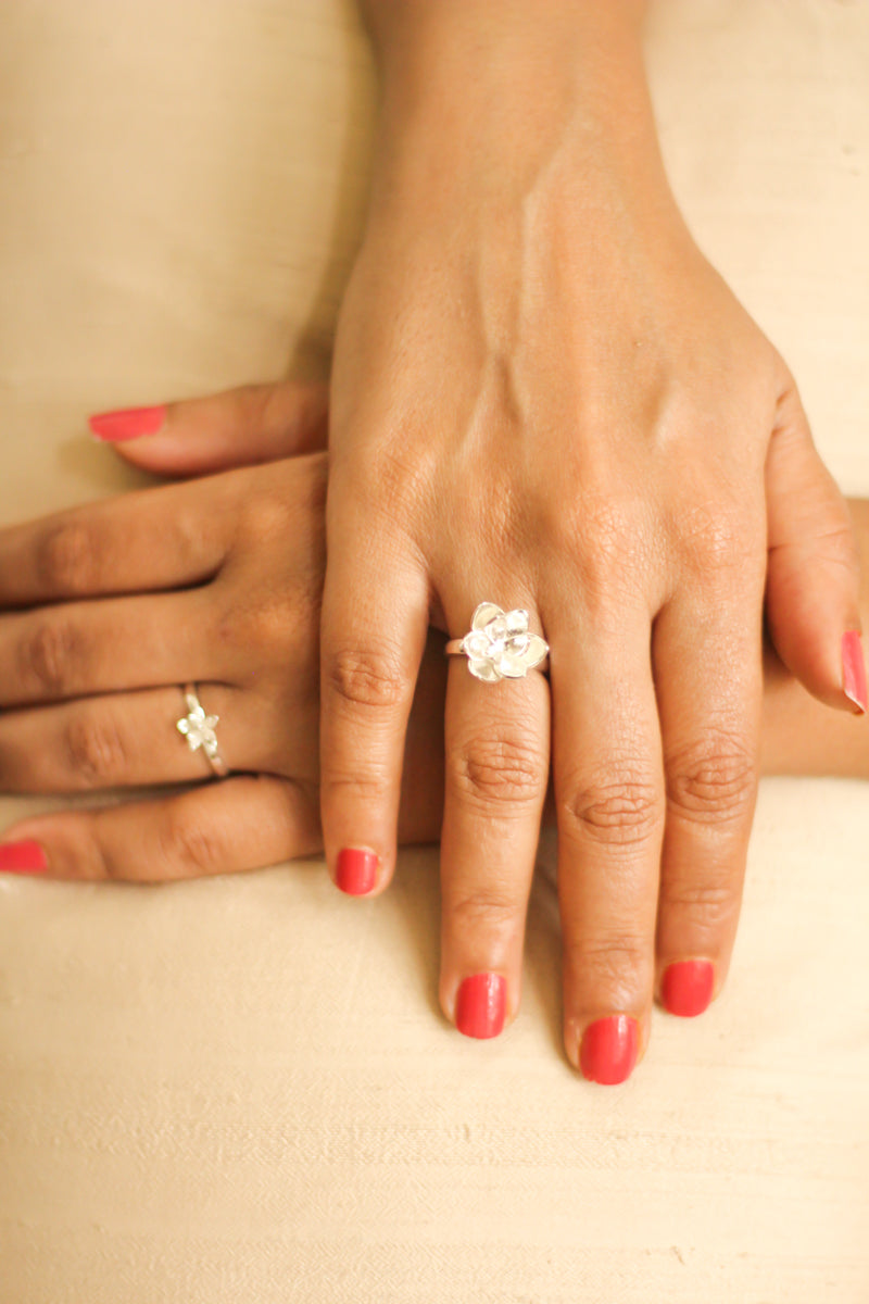 Blooming Lotus Ring (Silver)