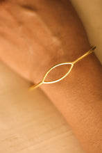 Load image into Gallery viewer, Hollow Diamond Bangle (Gold-Plated)
