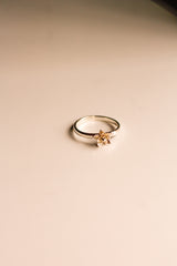 Blooming Lotus Mini Ring (Silver)
