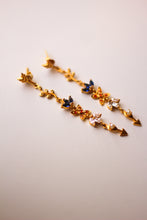 Load image into Gallery viewer, Kamadeva&#39;s Arrow Embellished With Flowers Earrings (Gold-plated)
