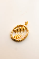 Blooming Jasmine Oval Necklace (Gold)