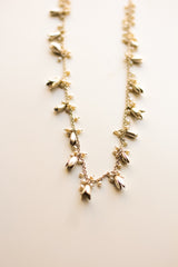 Jasmine Short Garland Necklace (Silver)