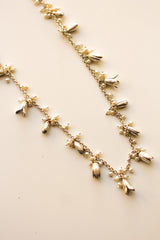 Jasmine Short Garland Necklace (Silver)