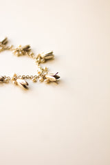 Jasmine Long Garland Necklace (Silver)