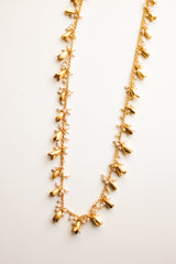 Jasmine Long Garland Necklace (Gold)