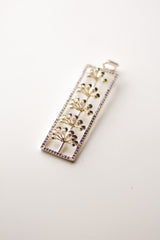 Tulsi Flowering Buds Necklace (Silver)
